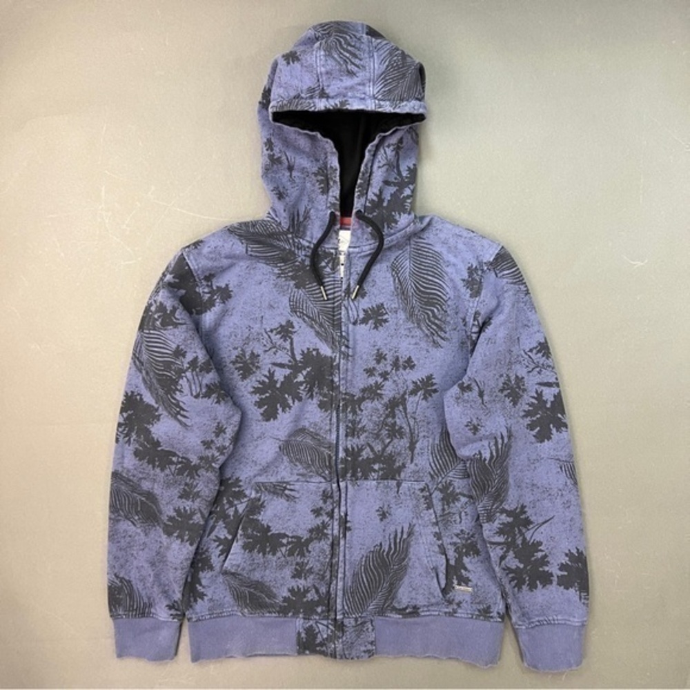 LEE COOPER ZIP UP FLORAL PRINT HOODIE